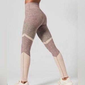 Alo Yoga High Waisted Alosoft Color Block Leggings Size Small